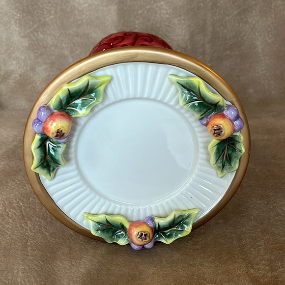 🆕 Fitz and Floyd Christmas Santa Pillar Holder - Picture 5 of 9